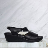 Romulo sandalia negro para mujer RO5591