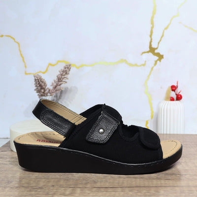 Romulo sandalia negro para mujer RO7100