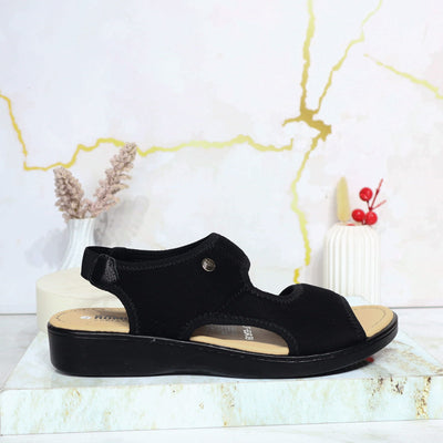 Romulo sandalia negro para mujer RO7212