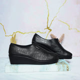 Mocasin negro para mujer RO0875