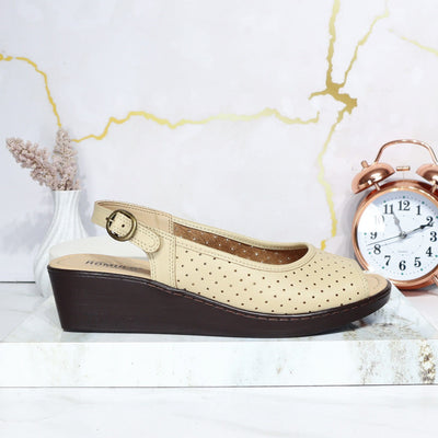 Romulo sandalia beige para mujer RO5378