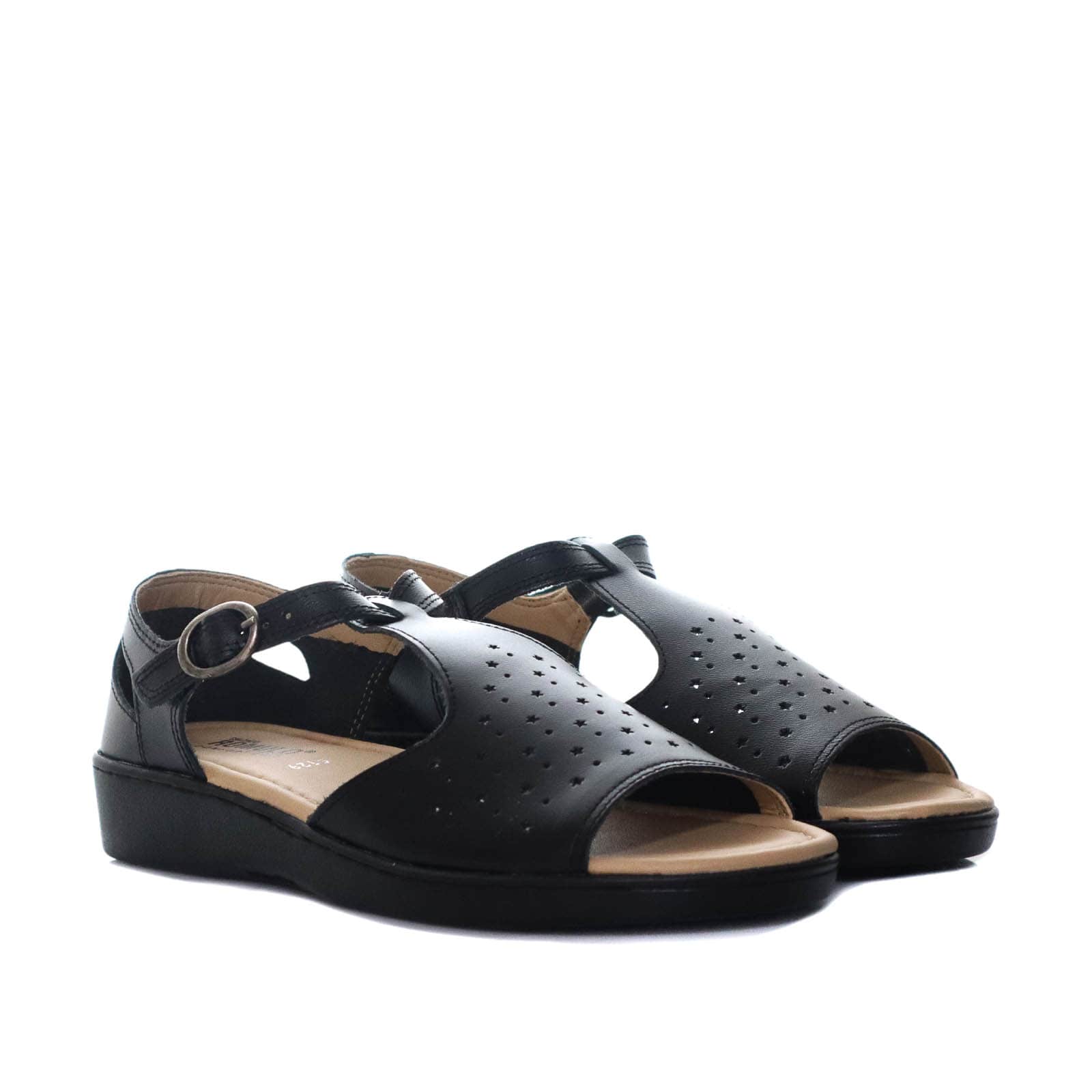 Mocasin negro para mujer RO5129