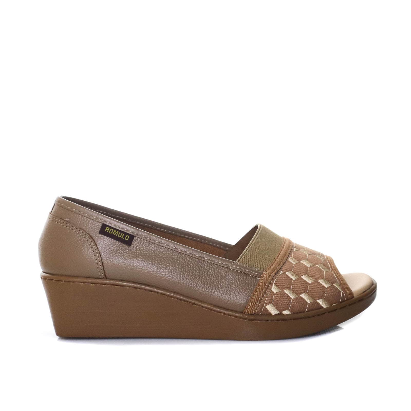 Romulo sandalia taupe x camel para mujer RO3628