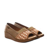 Romulo sandalia taupe x camel para mujer RO3628