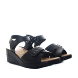 Romulo sandalia negro para mujer RO5173