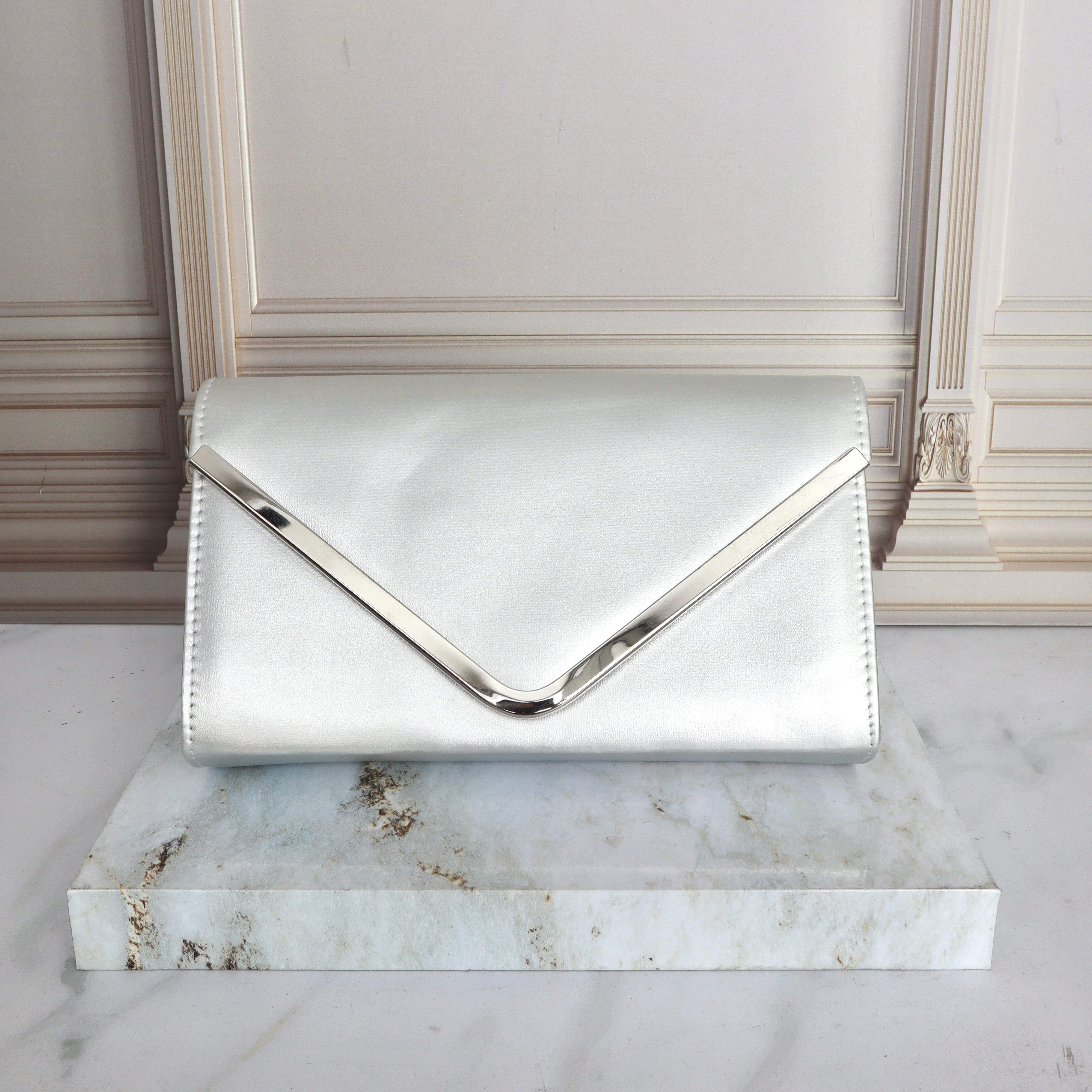 Bolsos fiesta plata para mujer SOZ309