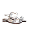 Sandalia plana plata charol para mujer 2564-Z527