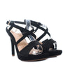 Plataforma tacon negro nobuck para mujer 418-Z473