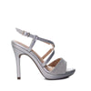 Plataforma tacon plata para mujer 418-Z473