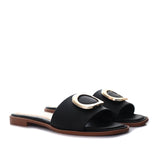 Sandalia plana negro para mujer V241-Z84