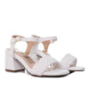 Sandalia tacon blanco para mujer Q146-Z471
