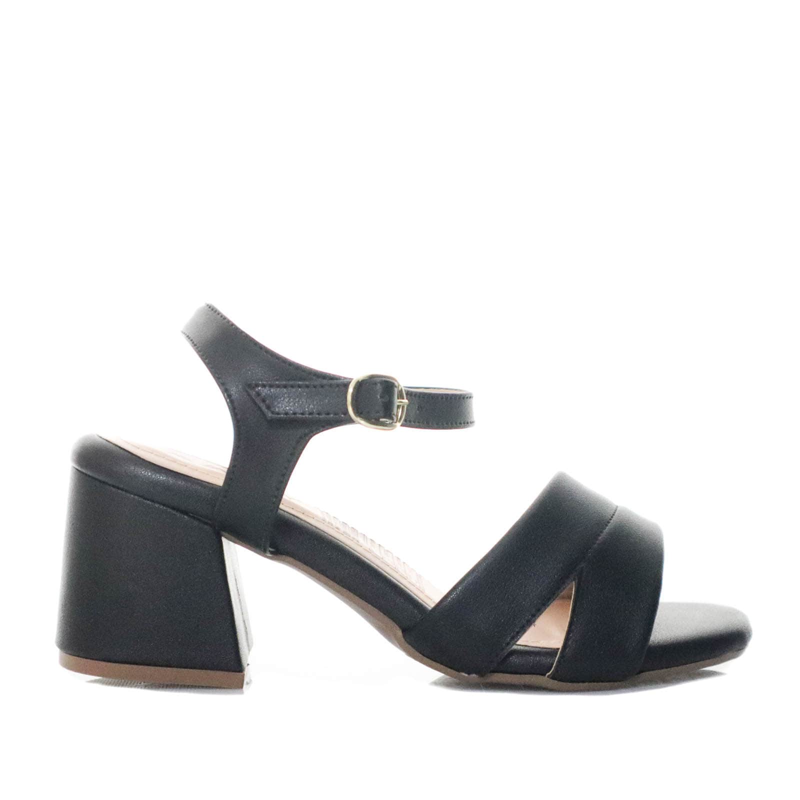 Sandalia tacon negro para mujer Q142-Z471