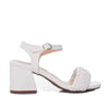 Sandalia tacon blanco para mujer Q146-Z471