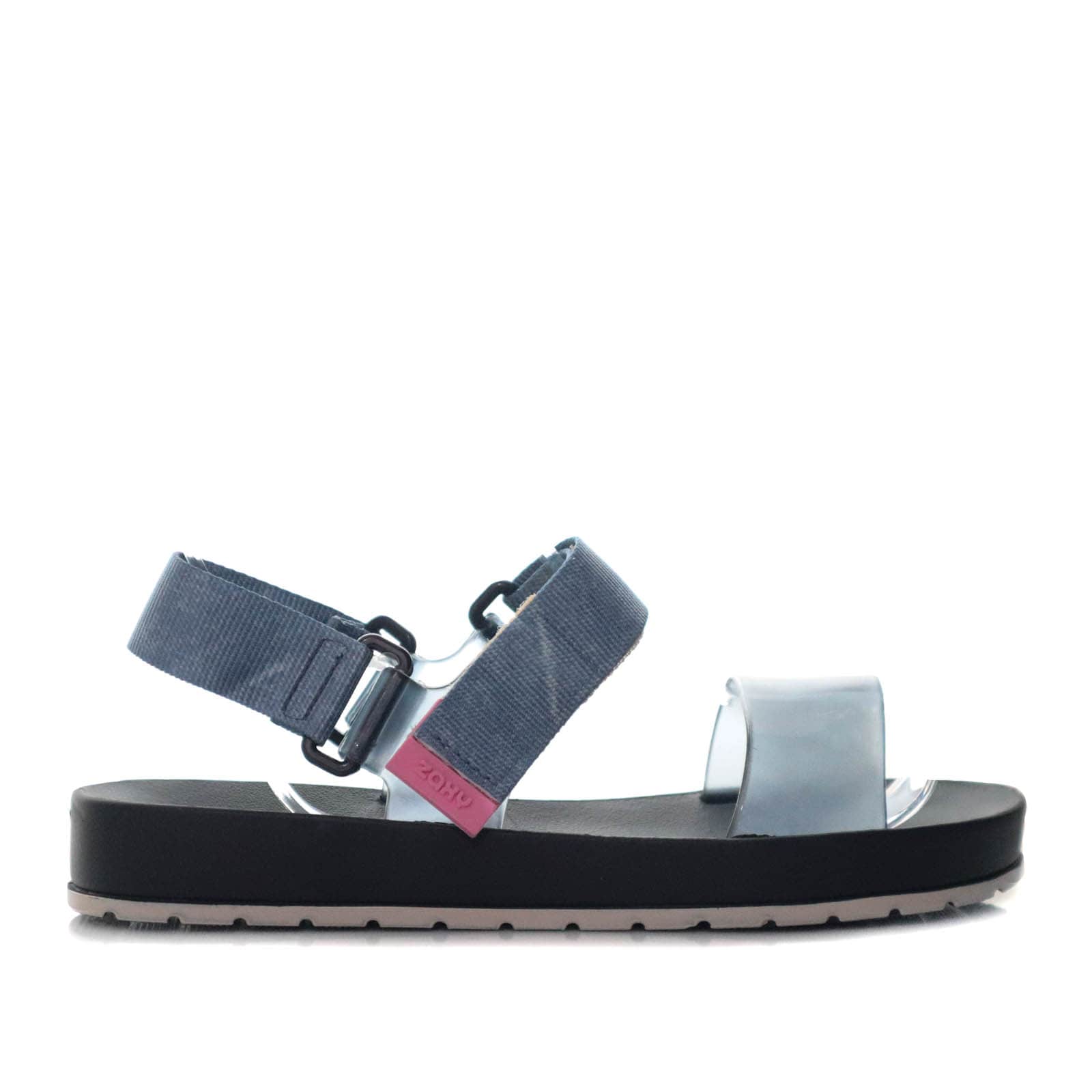 Botin / tacon azul oscuro x jean para mujer za18036