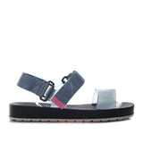 Botin / tacon azul oscuro x jean para mujer za18036