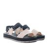 Zaxy beige x negro para mujer za18036