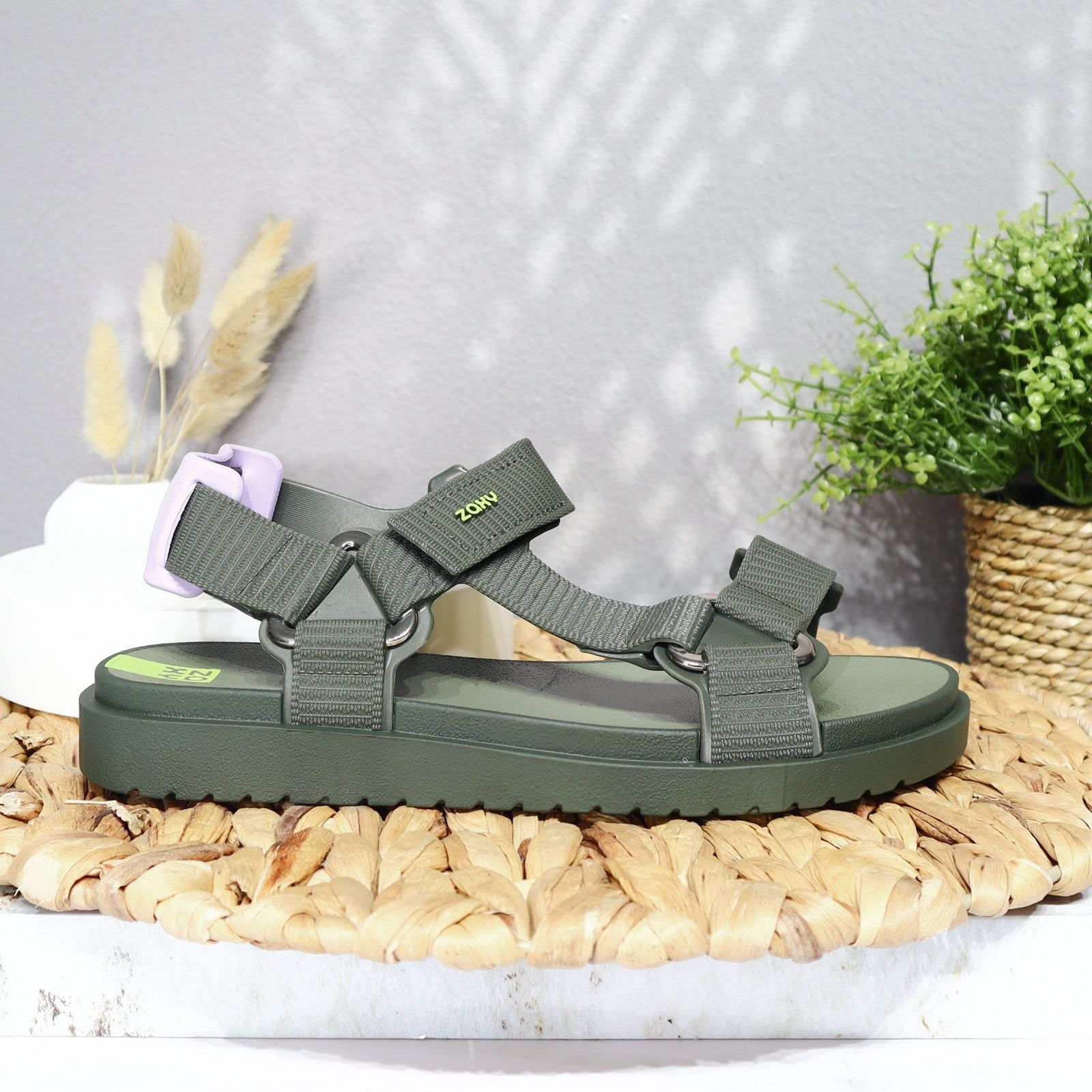 Zaxy verde militar para mujer ZA19022