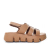 Sandalia plataforma baja amaretto para mujer JULIETA-Z610