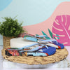 Sandalia plana azul celeste para mujer VT83883