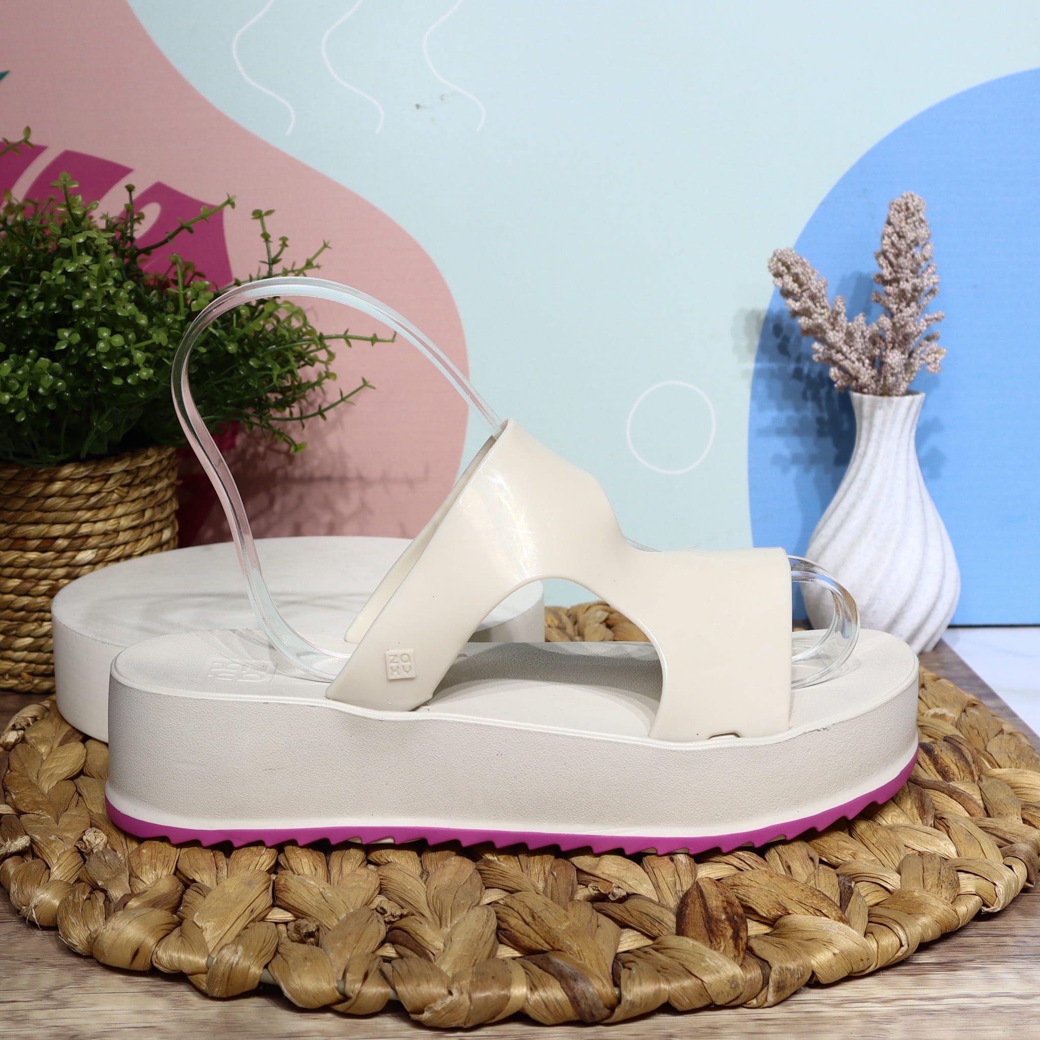 Zaxy talco x fucsia para mujer ZA19327