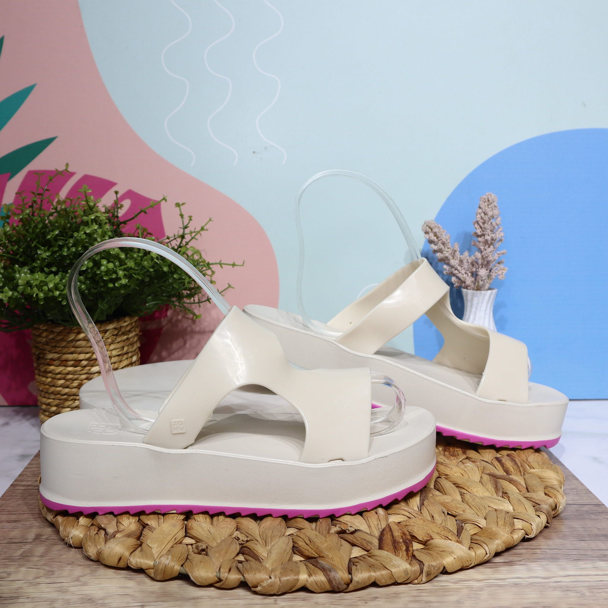 Zaxy talco x fucsia para mujer ZA19327