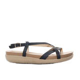 Sandalia plana negro para mujer 005-Z83
