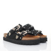 Sandalia plana negro para mujer 1001-Z683