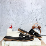 Sandalia plana negro para mujer 1005-Z148