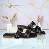 Sandalia plana negro para mujer 1012-Z43