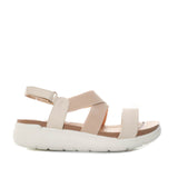 Sandalia plana talco x talco para mujer 1019-Z83