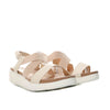 Sandalia plana talco x talco para mujer 1019-Z83