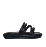 Sandalia plana negro para mujer 1026-Z43
