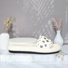 Sandalia plana talco para mujer 1027-Z43