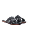 Sandalia plana negro para mujer 105-Z43