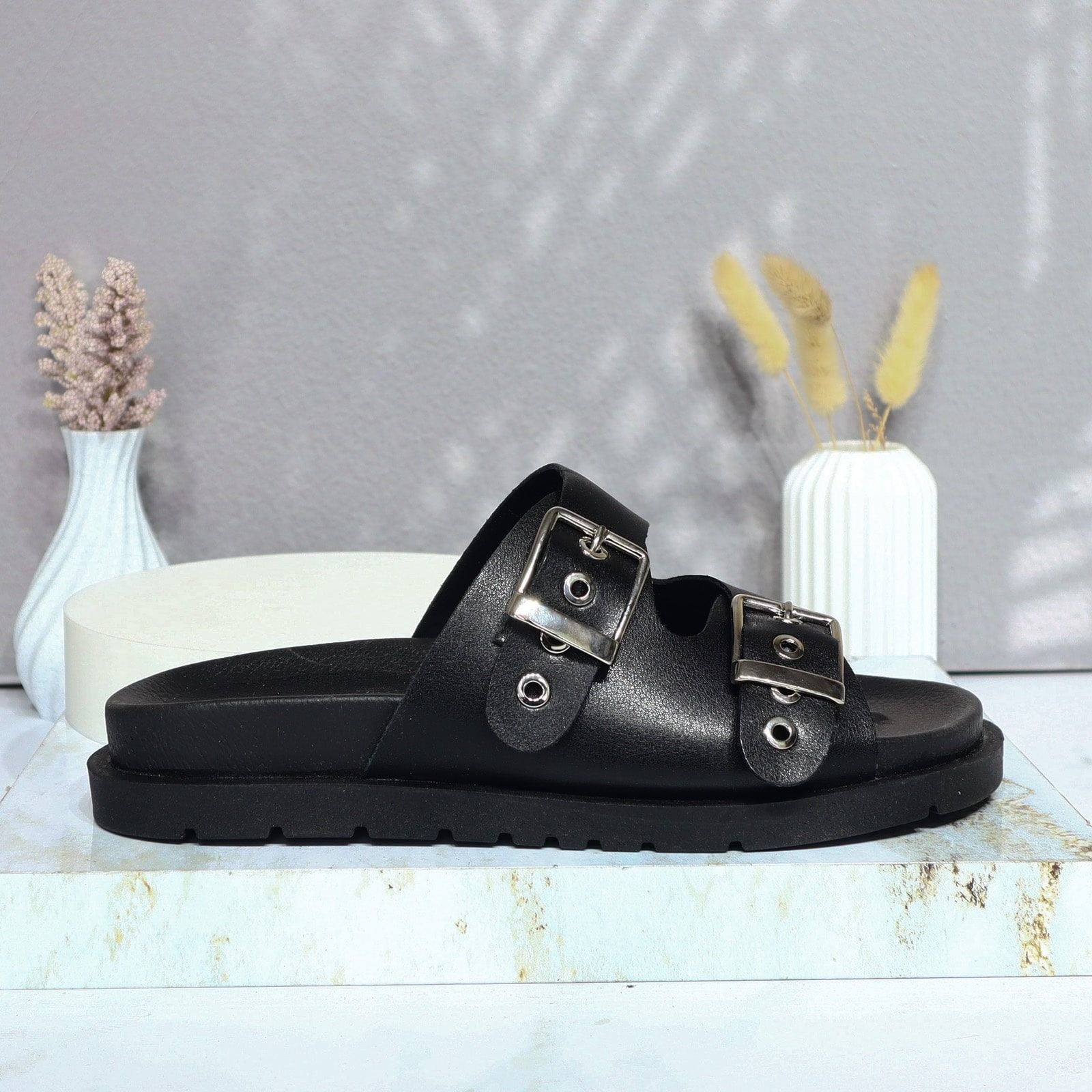 Sandalia tacon negro para mujer 1063-Z43