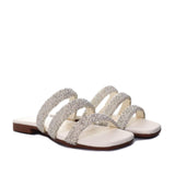 Sandalia plana talco para mujer 108-Z43