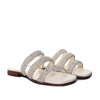 Sandalia plana talco para mujer 108-Z43