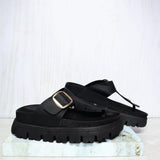 Sandalia canoa negro para mujer 2000A-Z620