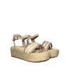 Sandalia plana yute cafe x amaretto para mujer 209-Z437