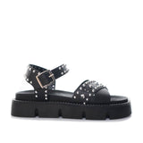 Sandalia plana negro para mujer 2202C-Z409