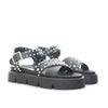 Sandalia plana negro para mujer 2202C-Z409