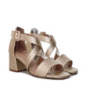 Sandalia tacon champaña para mujer 2355-Z148