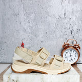 Sandalia beige para mujer 257842-Z717