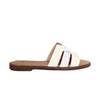 Sandalia plana talco x folia cuero para mujer 25C30-Z19