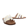 Sandalia plana talco x folia cuero para mujer 25C30-Z19