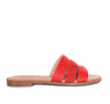Sandalia plana rojo xfolia cuero para mujer 25C30-Z19