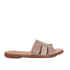 Sandalia plana taupe x folia cuero para mujer 25C30-Z19