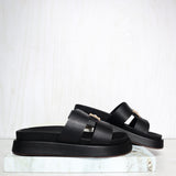 Sandalia canoa negro para mujer 26032-Z43