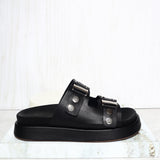 Sandalia canoa negro para mujer 26048-Z43
