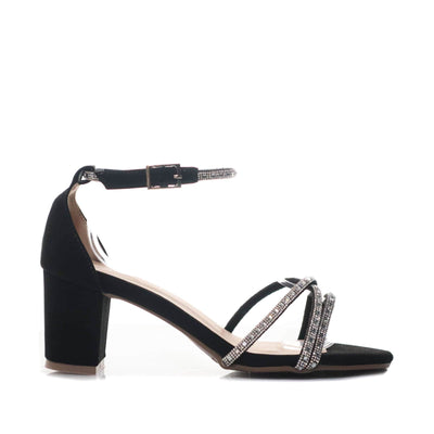 Sandalia tacon negro para mujer 2607-Z148